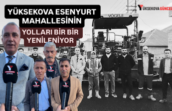 Yüksekova'nın Esenyurt Mahallesi'nde Yollar Asfalt ve Kilit Taşlarıyla Yenileniyor
