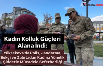 Kadın Kolluk Güçleri Alana İndi: Yüksekova'da Polis, Jandarma, Bekçi ve Zabıtadan Kadına Yönelik Şiddetle Mücadele Seferberliği