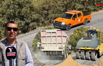 Şemdinli’nin Bağlar Nehri köyün yolu 4 kilometrelik Sathi ile kaplandı