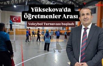 Yüksekova’da 24 Kasım Öğretmenler Günü Voleybol...