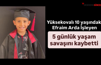 Yüksekovalı 10 yaşındaki Efraim Arda İşleyen...