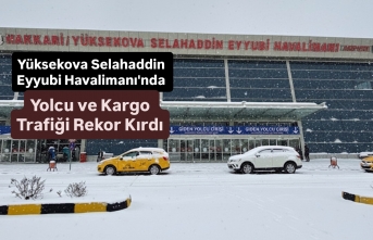 Yüksekova Selahaddin Eyyubi Havalimanı'nda...