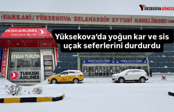 Yüksekova’da yoğun sis uçak seferlerini durdurdu