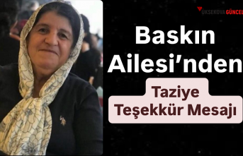 Baskın Ailesi’nden Taziye Teşekkür Mesajı