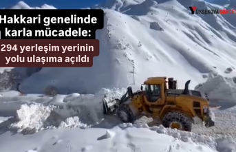 Hakkari genelinde karla mücadele: 294 yerleşim yerinin yolu ulaşıma açıldı