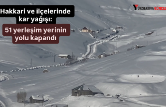 Hakkari ve ilçelerinde kar yağışı: 51 yerleşim yerinin yolu kapandı