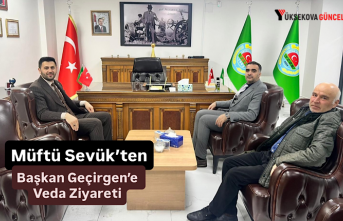 Müftü Sevük’ten Başkan Geçirgen’e Veda Ziyareti
