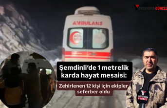 Şemdinli’de 1 metrelik karda hayat mesaisi: Zehirlenen...