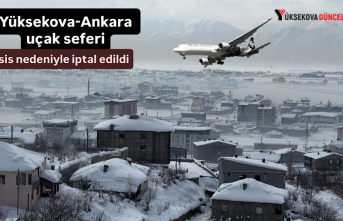 Yüksekova-Ankara uçak seferi sis nedeniyle iptal...