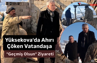 Yüksekova'da Ahırı Çöken Vatandaşa "Geçmiş...