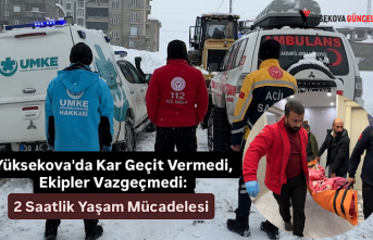 Yüksekova'da Kar Geçit Vermedi, Ekipler Vazgeçmedi:...