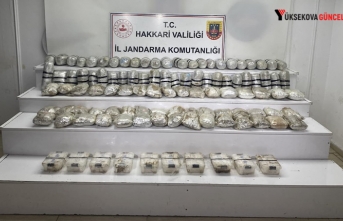 Yüksekova’da 60 kilogram uyuşturucu ele geçirildi
