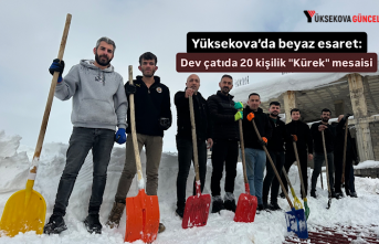 Yüksekova’da beyaz esaret: Dev çatıda 20 kişilik "Kürek" mesaisi