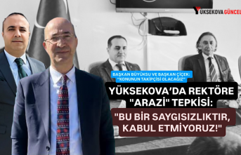 Yüksekova’da rektöre "arazi" tepkisi:...