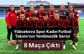 Yüksekova Spor Kadın Futbol Takımı'nın Yenilmezlik Serisi 8 Maça Çıktı