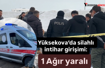 Yüksekova’da silahlı intihar girişimi: 1 Ağır yaralı