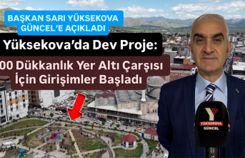 Yüksekova’da Dev Proje: 100 Dükkanlık Yer Altı Çarşısı İçin Girişimlere Başlandı