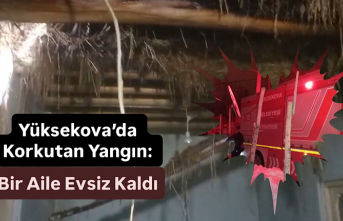 Yüksekova’da Korkutan Yangın: Bir Aile Evsiz Kaldı!