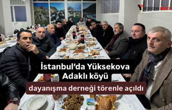 İstanbul’da Yüksekova Adaklı köyü dayanışma...