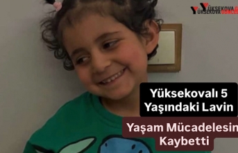 Yüksekovalı 5 Yaşındaki Lavin Yaşam Mücadelesini Kaybetti