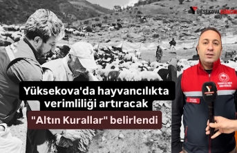 Yüksekova'da hayvancılıkta verimliliği artıracak...