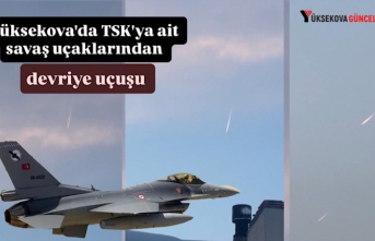Yüksekova'da TSK'ya ait savaş uçaklarından...
