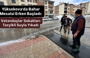 Yüksekova'da Bahar Mesaisi Erken Başladı:...
