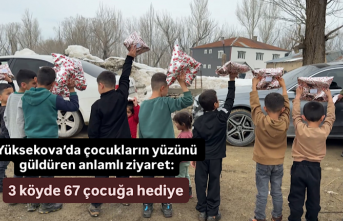 Yüksekova'da çocukların yüzünü güldüren...