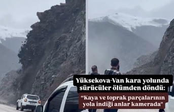 Yüksekova-Van kara yolunda sürücüler ölümden...