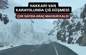 Yüksekova-Van karayolunda çığ düşmesi: Çok...