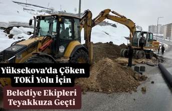 Yüksekova’da Çöken Pizok TOKİ Yolu İçin Belediye...