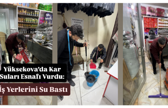 Yüksekova’da Kar Suları Esnafı Vurdu: İş Yerlerini...