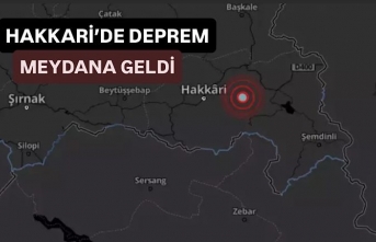 Hakkari Merkezde Hafif Şiddetli Deprem