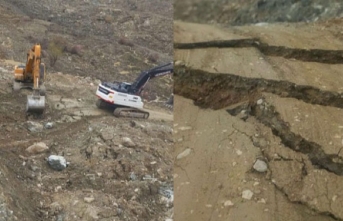 Hakkari-Van yolunda alternatif yol yine çöktü