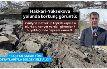 Hakkari-Yüksekova yolunda korkunç görüntü: 2...