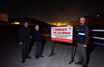 Pizok TOKİ yolunda ulaşım tek şeritten sağlanıyor