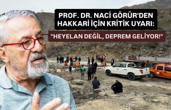 Prof. Dr. Naci Görür'den Hakkari İçin Kritik...