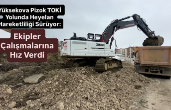 Yüksekova Pizok TOKİ Yolunda Heyelan Hareketliliği Sürüyor: Ekipler Çalışmalarına Hız Verdi