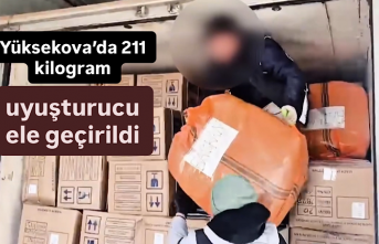 Yüksekova’da 211 kilogram uyuşturucu ele geçirildi