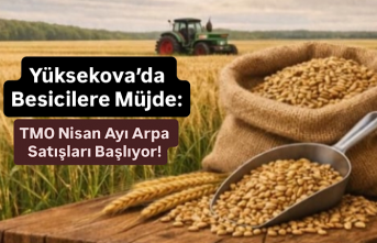 Yüksekova’da Besicilere Müjde: TMO Nisan Ayı...