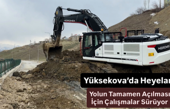 Yüksekova’da Heyelan: Yolun Tamamen Açılması...