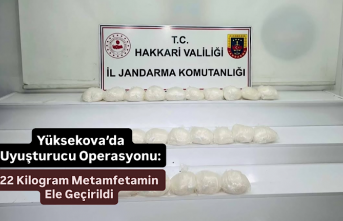 Yüksekova’da Uyuşturucu Operasyonu: 22 Kilogram...