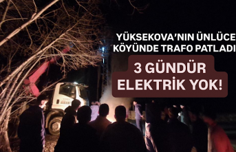 Yüksekova’nın Ünlüce köyünde trafo patladı:...