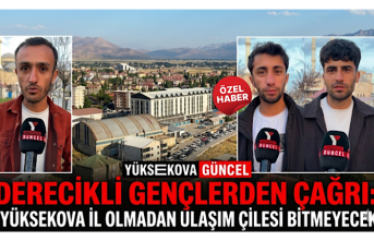 Derecikli Gençlerden Çağrı: “Yüksekova İl Olmadan Ulaşım Çilesi Bitmeyecek”