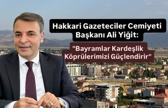 Hakkari Gazeteciler Cemiyeti Başkanı Ali Yiğit:...
