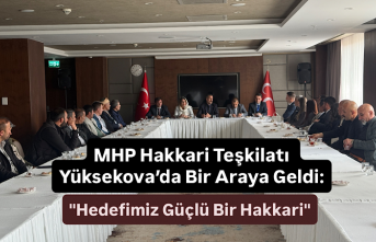MHP Hakkari Teşkilatı Yüksekova’da Bir Araya Geldi: "Hedefimiz Güçlü Bir Hakkari"