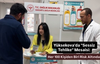 Yüksekova'da "Sessiz Tehlike" Mesaisi: Her 100 Kişiden Biri Risk Altında!