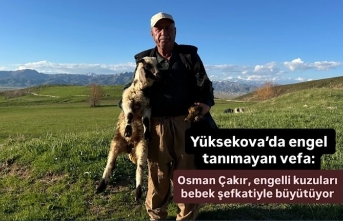 Yüksekova’da engel tanımayan vefa: Osman Çakır,...