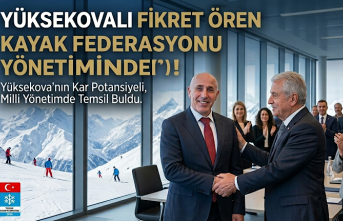 Yüksekova’da Gurur Günü: Fikret Ören Türkiye Kayak Federasyonu Yönetiminde