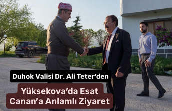 Duhok Valisi Dr. Ali Teter’den Yüksekova’da Esat Canan’a Anlamlı Ziyaret